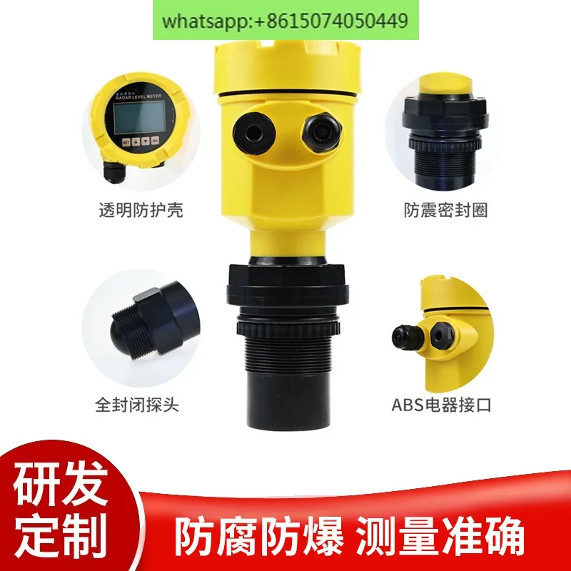 Radar Liquid Level' Gauge Integrated Level- Gauge Sensor Liquid Level; Transmitter Split Water Level Gauge Control Ultrasonic