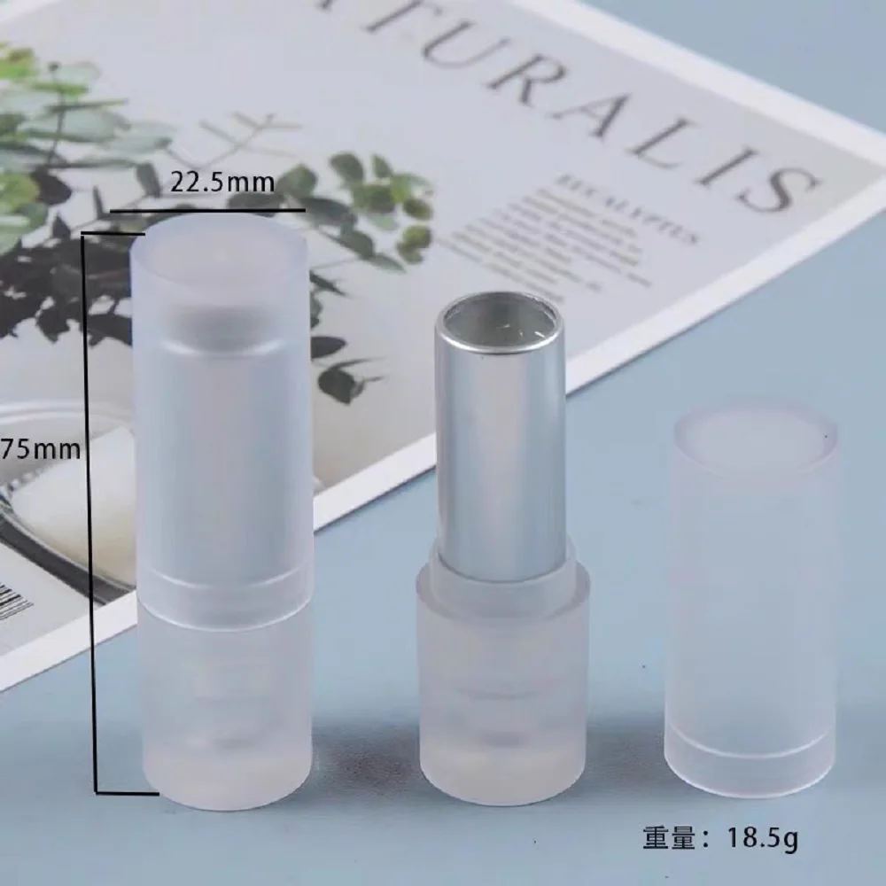 12.1mm Empty Lip Stick Tubes Silver DIY Matte Lip Balm Bottle Lipstick Cosmetics Packing Container