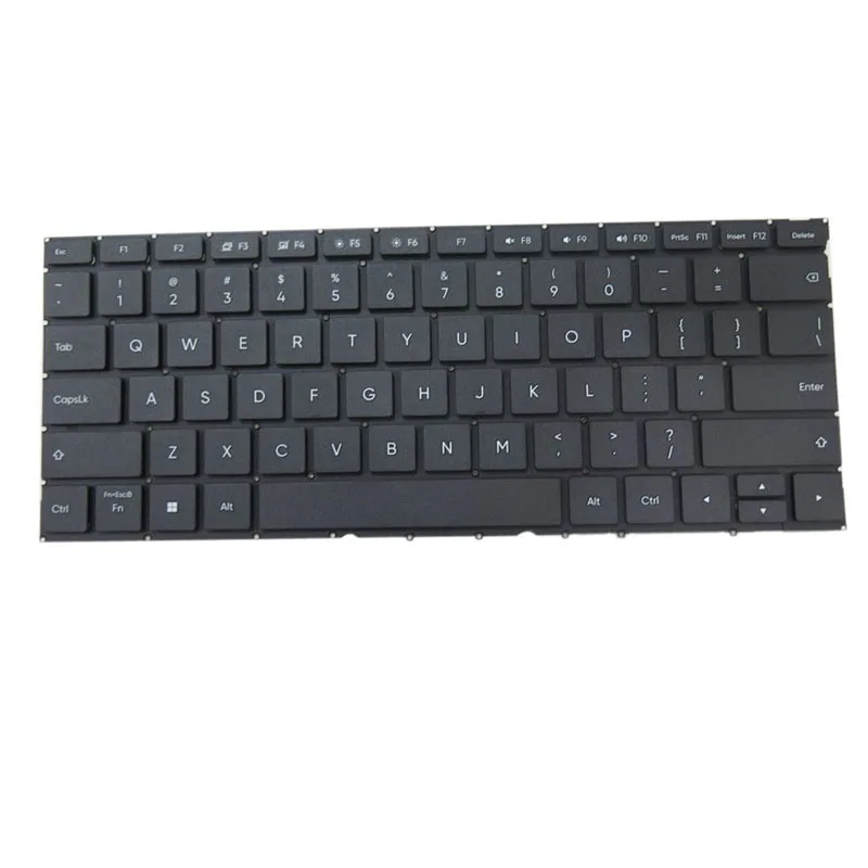 Клавиатура США для ноутбука Realme Book Prime / Slim / RMNB1001 / RMNB1002 / RMRain3001 / Colou Pro 002 Coloupro002 Черный Английский США