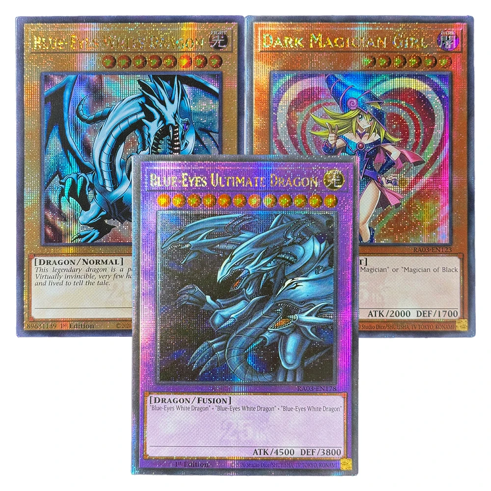 

YuGiOh Foil Cards-QCScR Quarter Century Bonanza Secret Rare Dark Magician Girl Blue-Eyes White Dragon Blue-Eyes Ultimate Dragon