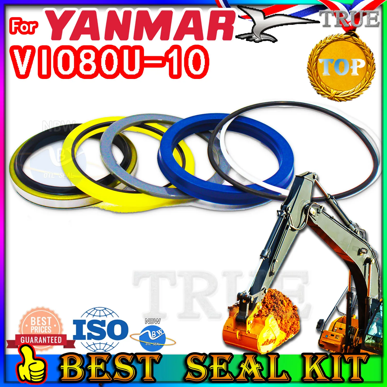 

For Yanmar VIO80U-10 Oil Seal Repair Kit Boom Arm Bucket Excavator Hydraulic Cylinder VIO80U 10 Loader Planetary Axle STICK type