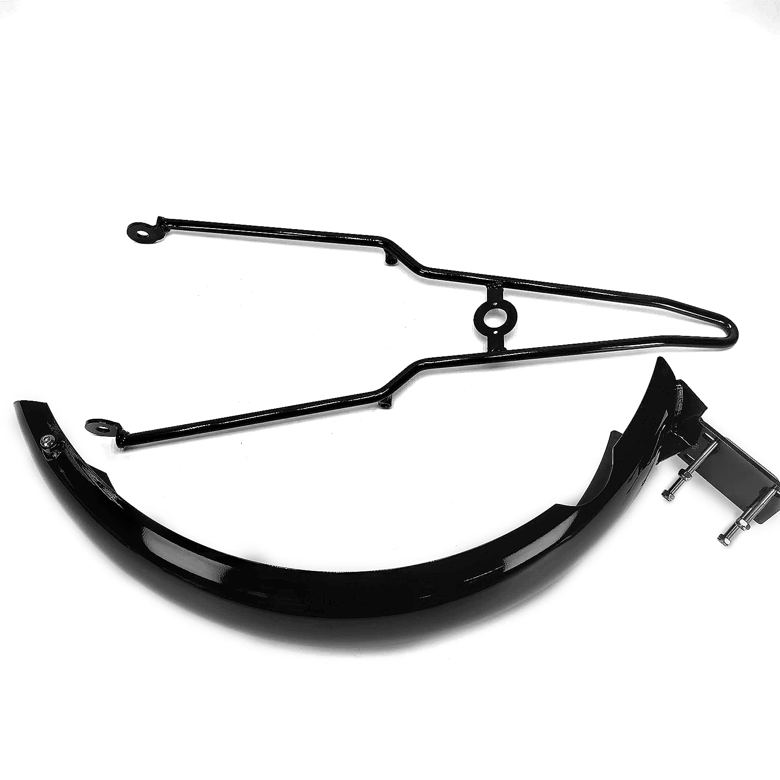 For YAMAHA DRAGSTAR 400 650 1996-2009 Rear Fender Plate Mudguard Cover W/ Bracket Anti Splash Fairing Protector