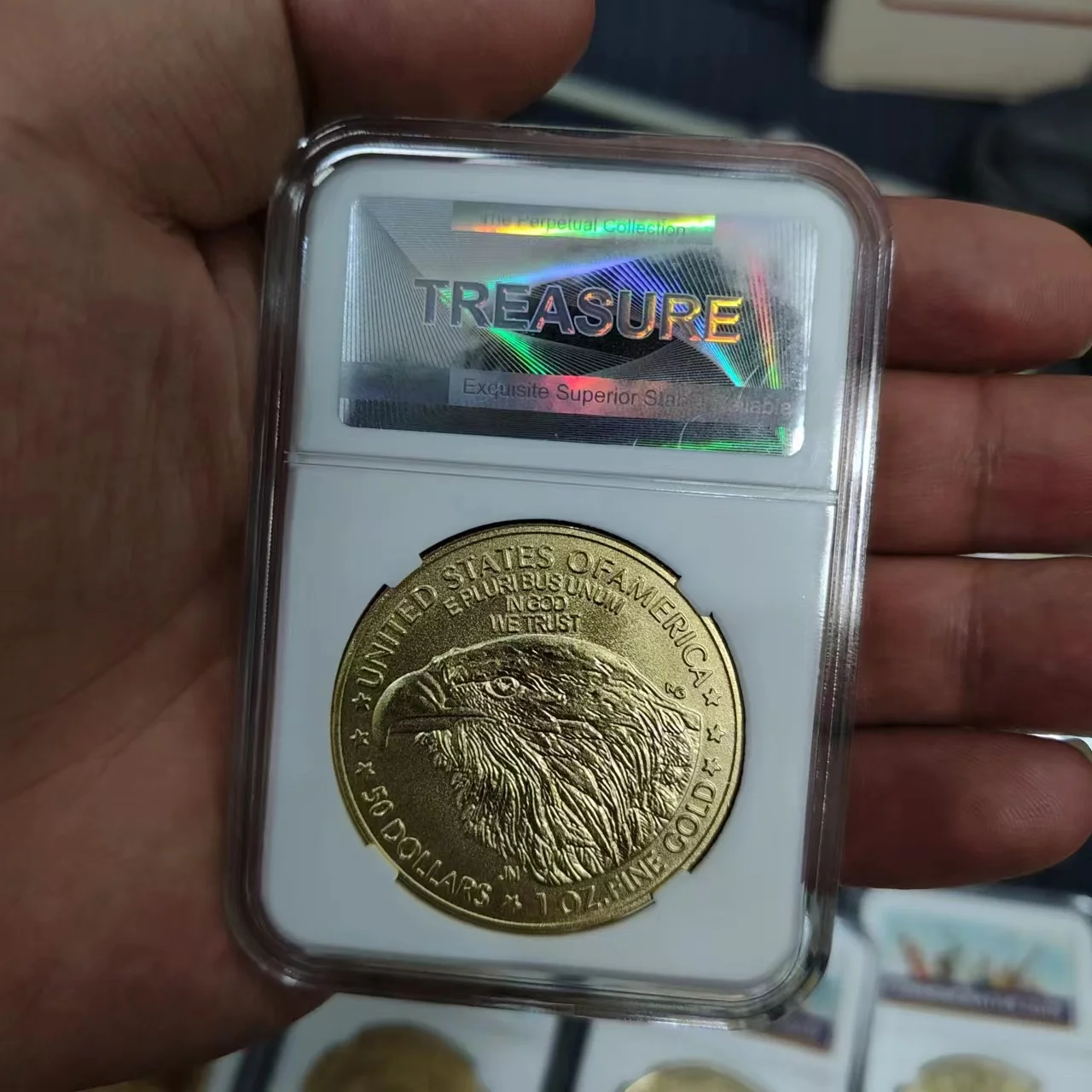 Moneda de águila Liberty de EE. UU., Dólar Morgan, moneda de oro coleccionable, monedas de decoración del hogar, el más nuevo, 2023