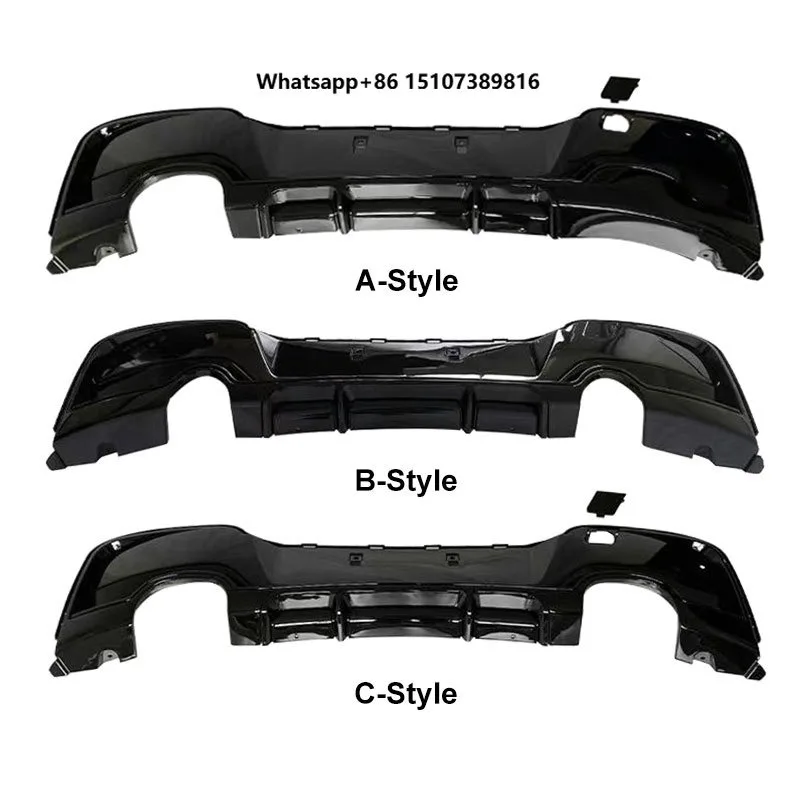 Factory Outlet Hot Sale ABS Glossy Black MP Style Diffuser Rear Bumper Lip for 1 Series F20 Front Lip 2011-2014