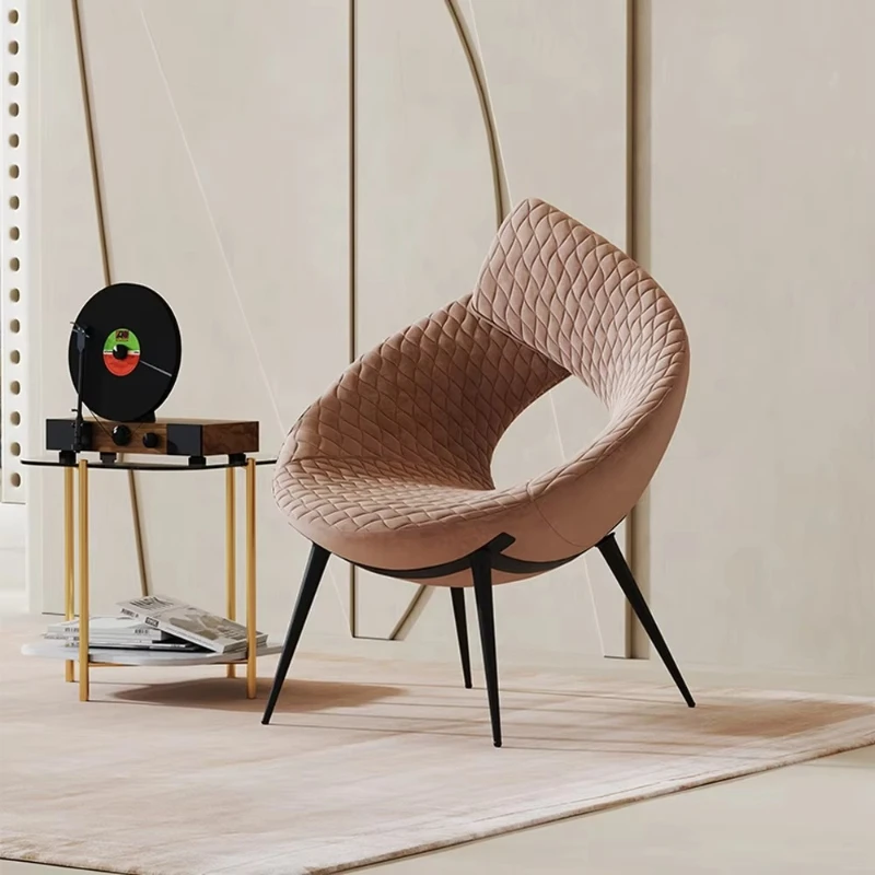 

Modern Luxury Designer Velvet Living Room Chair Accent Chair Casual Single Sofa Bedroom Home Hotel Restaurant Furniture