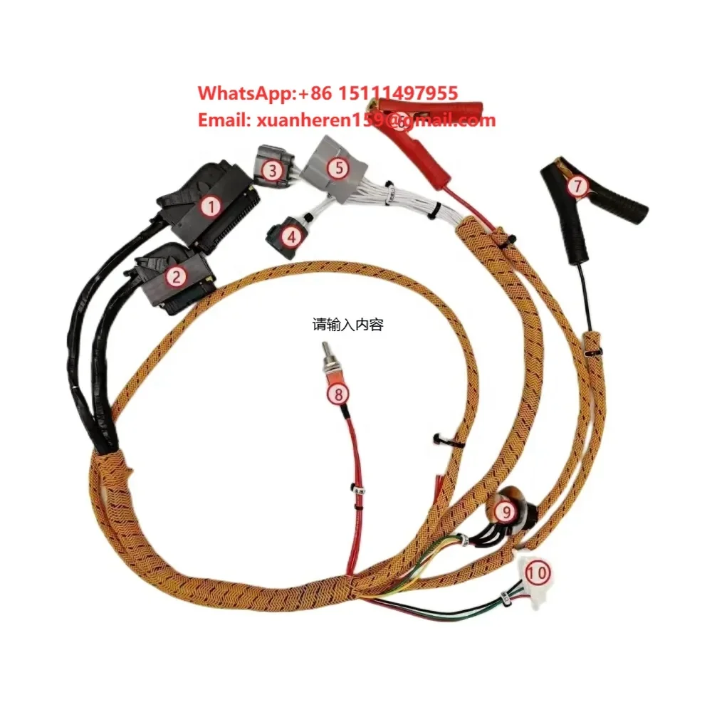 For Excavator Parts Hitachi 4HK1/6HK1 Excavator Engine Start test Harness.