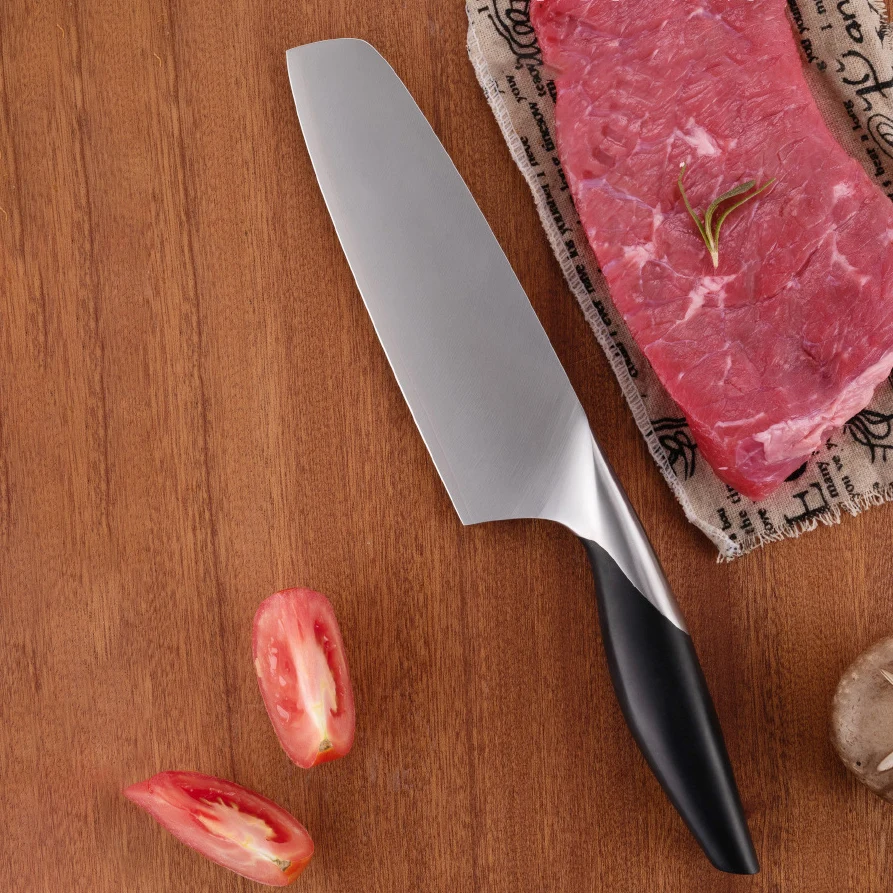 

6 Inch Nakiri Knife 9Cr18CoMoV Stainless Steel Blade ABS Handle Chef Cleaver Meat Slicing Vegetables Kitchen Knife China Messer