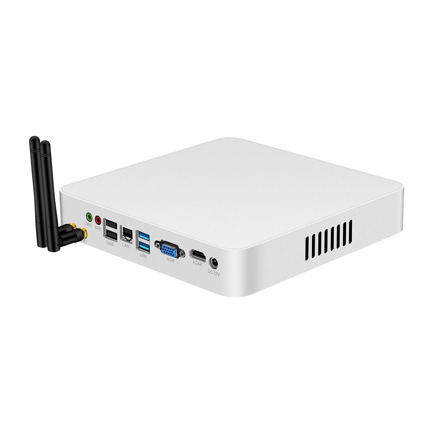 Helorpc 오피스 미니 PC, 인텔 4200U, 4500U, DDR3 지지대, 윈도우 10, 11, 리눅스 1 * 기가비트 6 * USB 1 * HDMI VGA 데스크탑 컴퓨터 