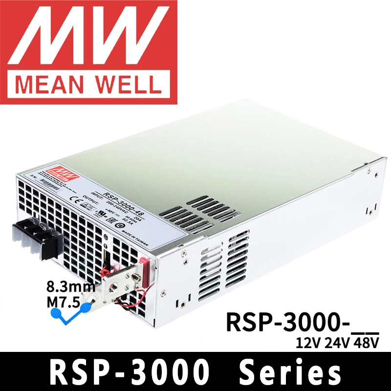 Original Mean Well RSP-3000-12/24/48 meanwell RSP-3000 Series 3000W Single Output with PFC function Power Supply
