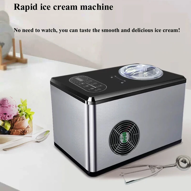 

Small Italian Gelato Hard Ice Cream Maker Portable Soft Serve Ice Cream Making Machine Home Stainless Steel Ice Cream Machine