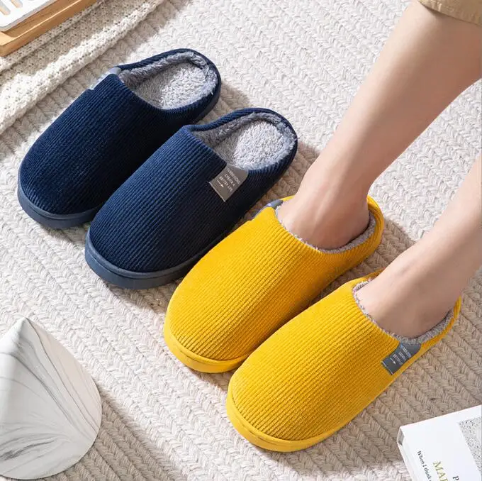 

Женские домашние тапочки на толстой подошве и мягкой подошве, мужские домашние плюшевые тапочки, нескользящие теплые тапочки, домашние зимние тапочки