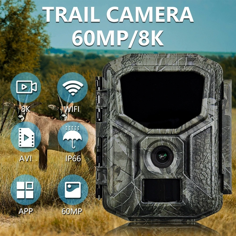 camera-de-suivi-des-sentiers-wifi-exterieure-8k60mp-avec-vision-nocturne-activee-par-le-mouvement-etanche-ip66-haute-resolution-pour-la-chasse-et-la-faune