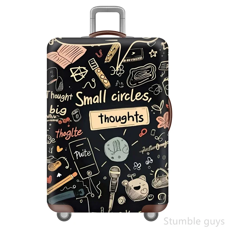 

Durable High Elastic Luggage Cover Protective Anti-Wear Dustproof Suitcase Cover Useful Fits 18-32 Inch Luggage