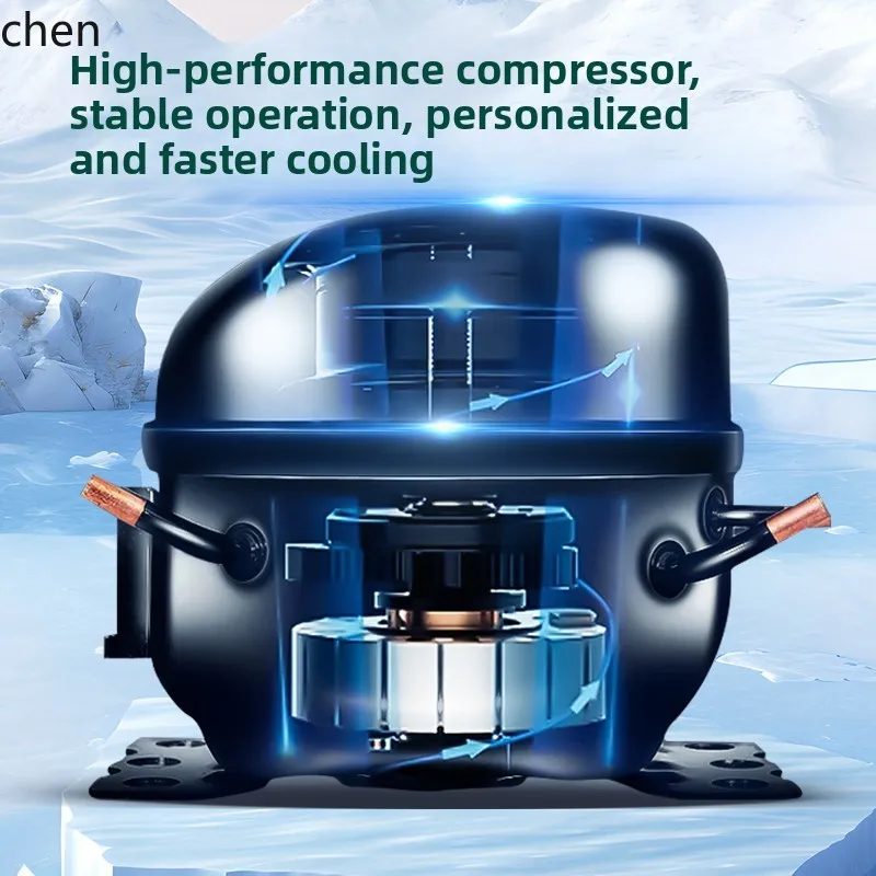 HXL energy-saving small refrigerator household small office double door refrigerator