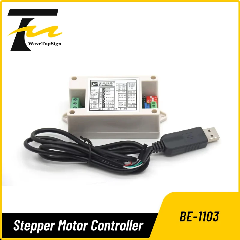 

WaveTopSign Stepper Motor Controller BE-1103 For Pulse Servo PLC Pulse Potentiometer Two-stage Speed Regulation