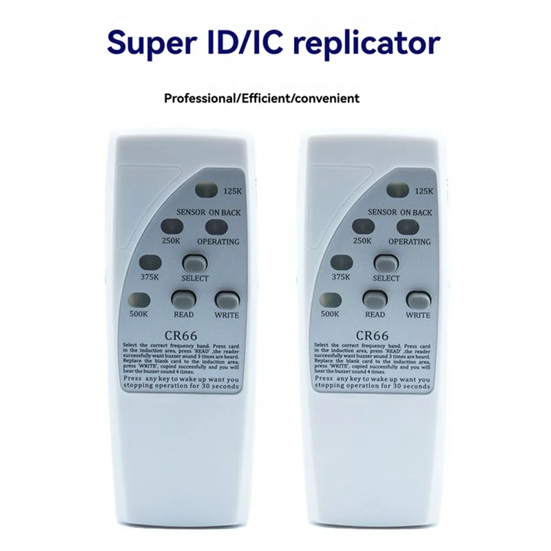 Lecteur de puces intelligent RFID portable A24U + porte-clés 3X5200, copieur d'identification 125Khz, duplicateur d'étiquettes d'identification, programmeur pour EM4305 T5577