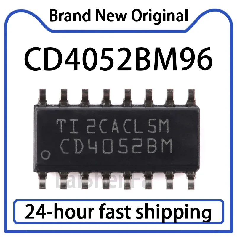 20PCS CD4052BM96 Chip SOIC-16 CMOS Analog Multiplexer/demultiplexer Stock