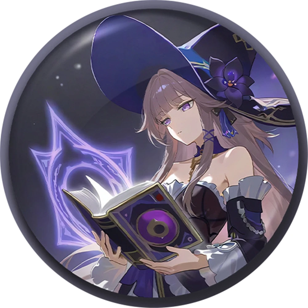 58mm Spiel Honkai:Star Rail Big Herta Cosplay KOSTÜM Abzeichen Pin SPTE Weißblech Brosche Halloween Prop Weihnachten Geschenk