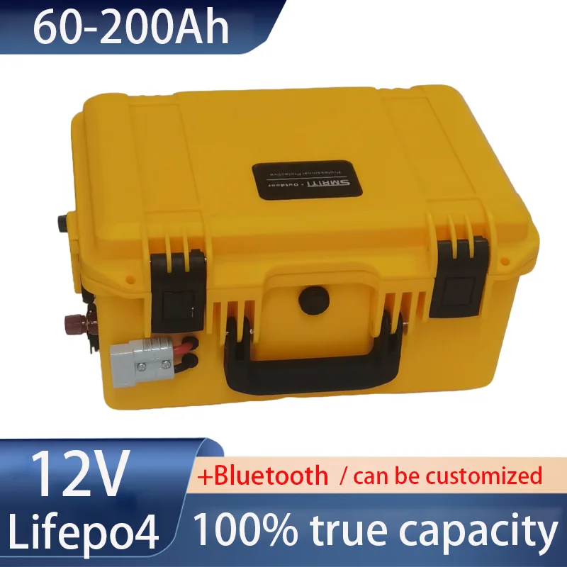 

LiFePo4 12 В 60 Ач/80 Ач/100 Ач/120 Ач/150 Ач/180/200 Ач литиевая батарея с BMS для блока питания автомобиля для рыбной лодки + зарядное устройство 10 А