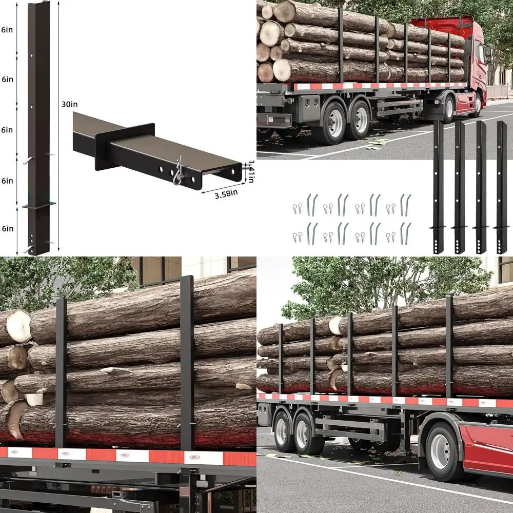 

30" Trailer Pipe Stake, C Channel Pipe Stake for Flatbed Trucks and Trailer Hauler, Heavy Duty Trailer Stake Pocket Accessories,