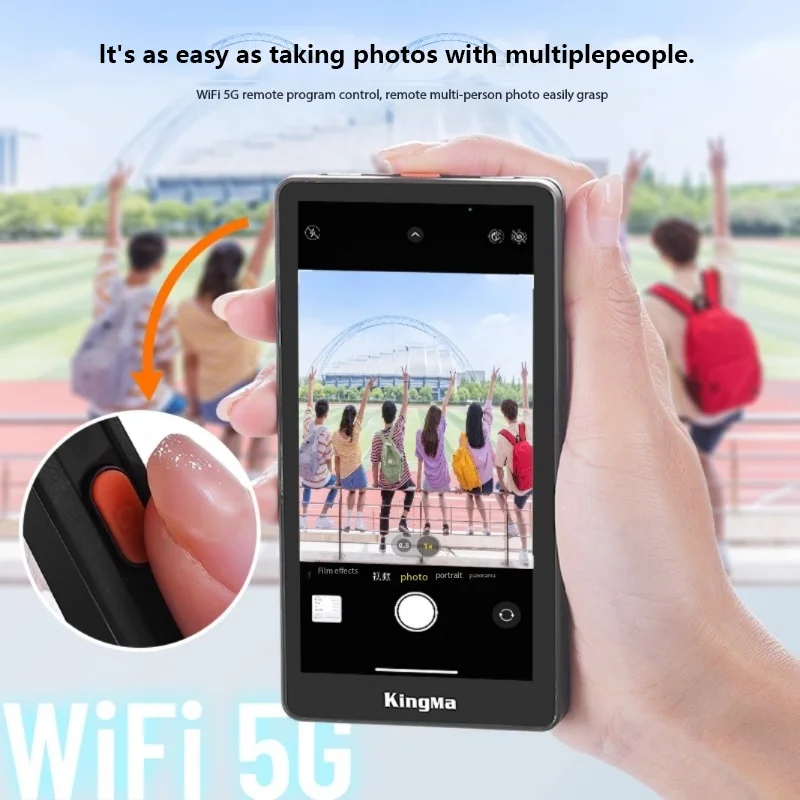 KingMa Ph05-Max Smartphone Vlog Selfie Monitor Screen Magnetic Using Phone Rear Camera for Vlog Live Stream Video Recording