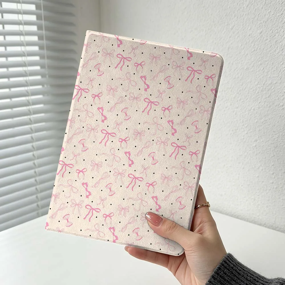Minimalist Pink Bow Pattern For Xiaomi Redmi Mi Pad 8 7 6 5 4 2 SE K Pro Max Ultra Poco Pad Soft Inch Tablet Case Cover
