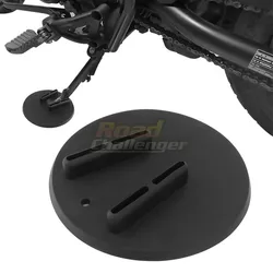 Motorcycle Bike Kickstand Side Kick Stand Pad Plate Base for Harley Touring Sportster