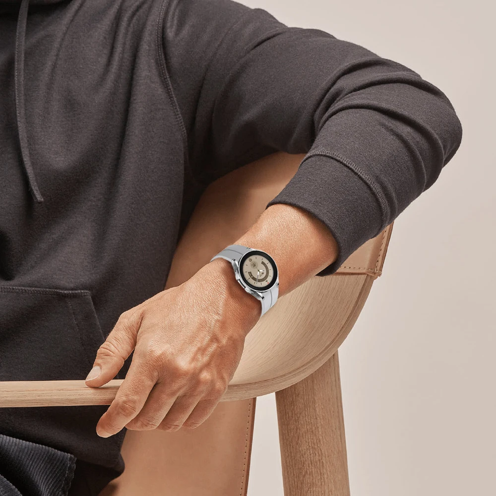 Оригинальный силиконовый ремешок и чехол для Samsung Watch 4/5/6 40 44 мм 5Pro 45 мм, ремешок с магнитной застежкой для Galaxy Watch 4 Classic 42 46 мм