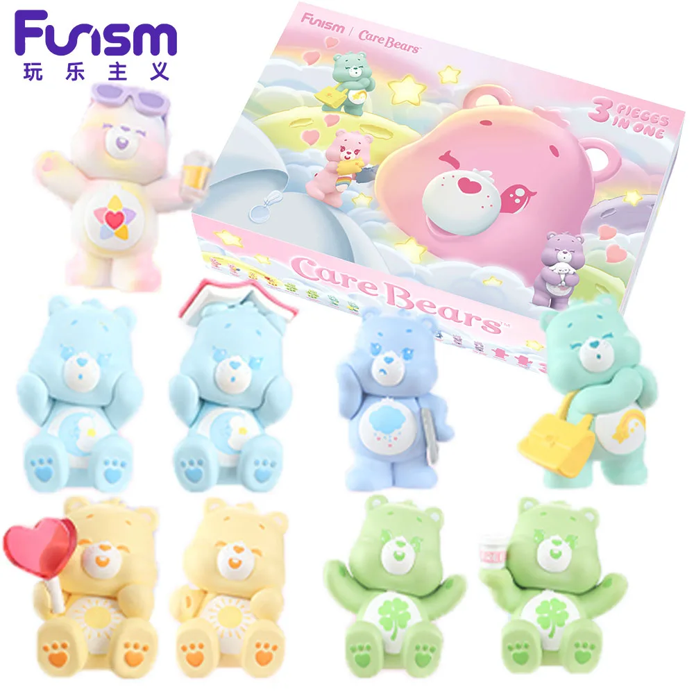 

New FUNISM Care Bears Micro Light Daily Series Blind Box Lovely Mini Bear Figure Ornaments Decoration Holiday Gifts for Teens
