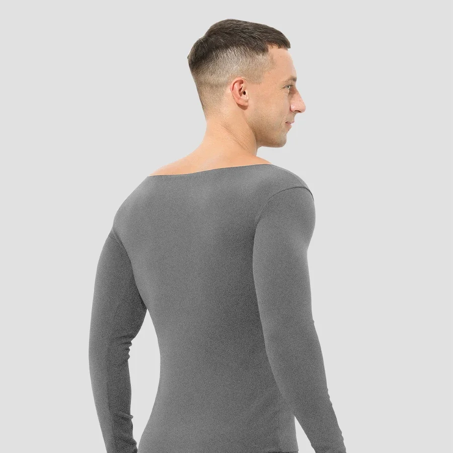 Men's fall and winter single warm top slim long-sleeved bottom crew-neck basic underwear