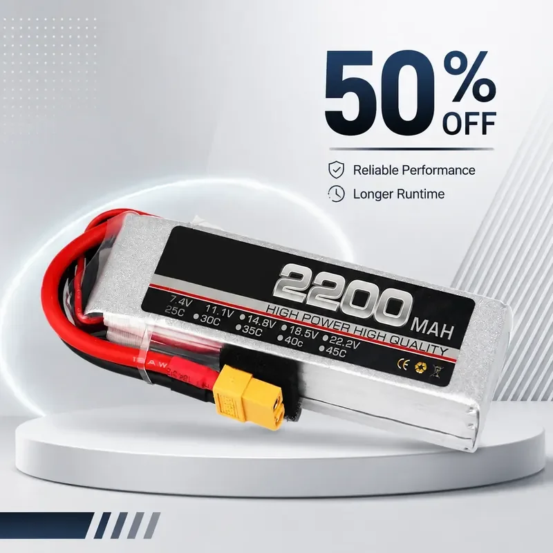 7.4V 2200mAh for Juhai polymer remote control aircraft model aircraft lithium battery