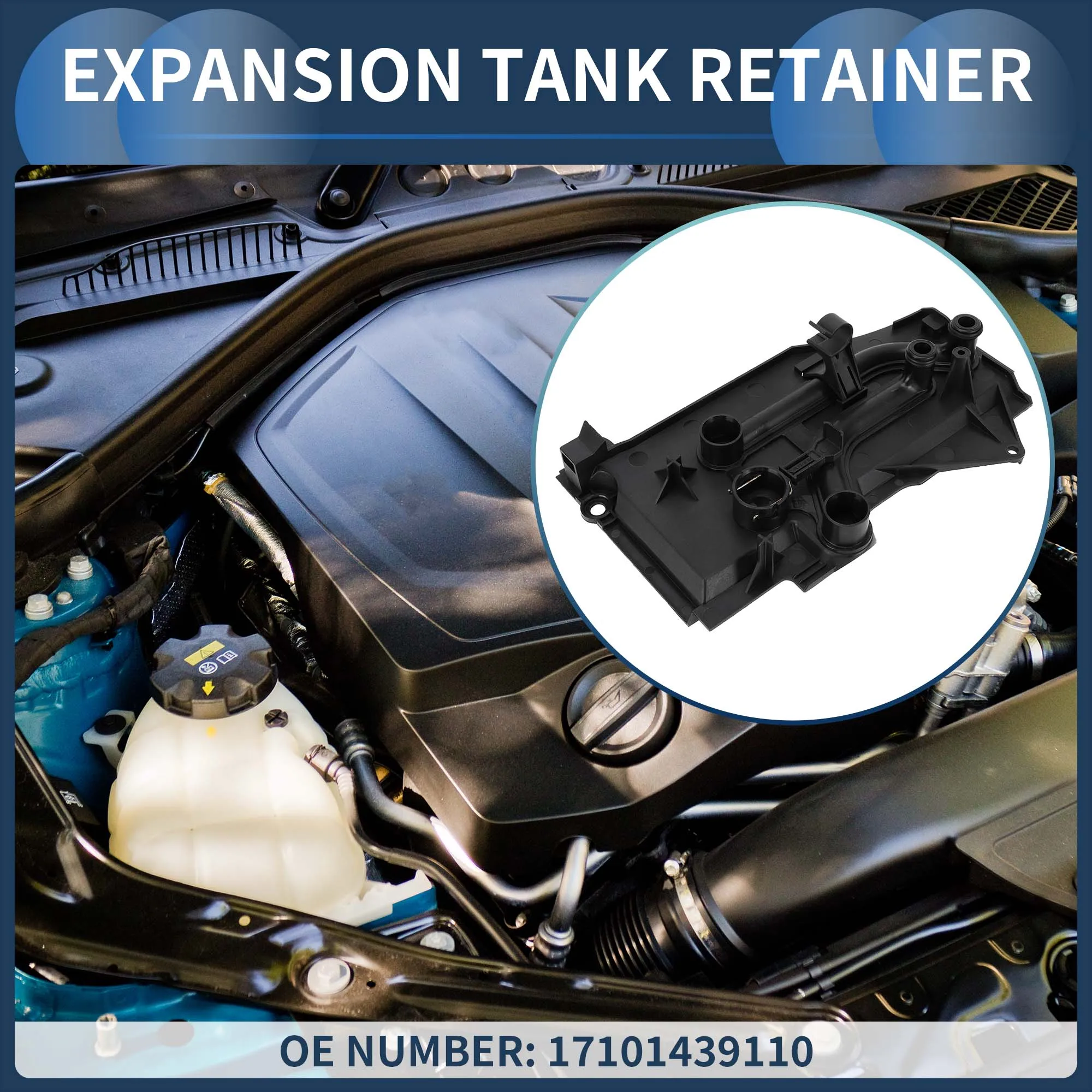 

UXCELL Radiator Coolant Tank Mounting Plate No.17101439110 for BMW E53 X5 2000-2006