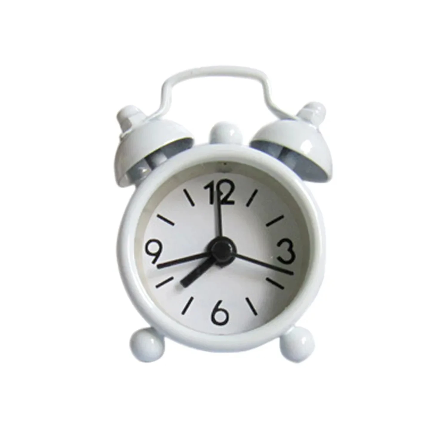 1pc Creative Cute Mini Metal Small Alarm Clock Electronic Small Alarm Clock