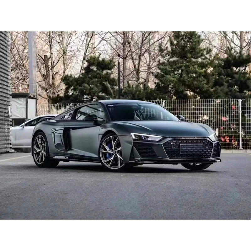 High Quality R8 Old To New Body Kit 2016-2018 To 2021 PP Carbon Fiber Bumper Side Skirts