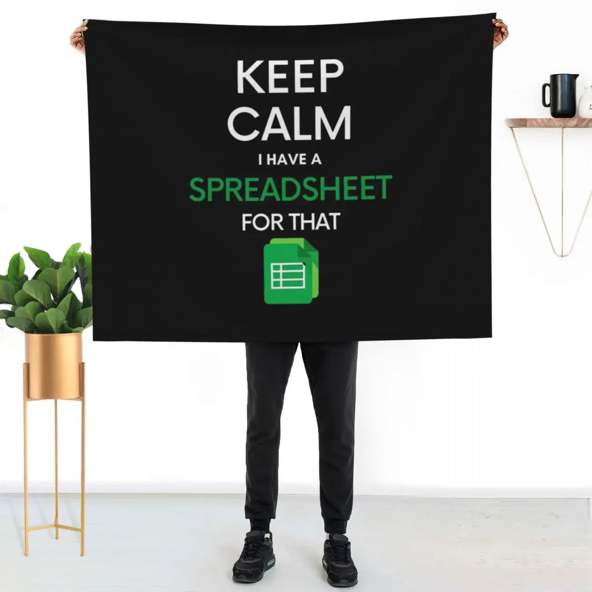 Keep Calm I have a Spreadsheet for that - Microsoft Excel // Google Sheets Throw Blanket Decoratives Single Blankets