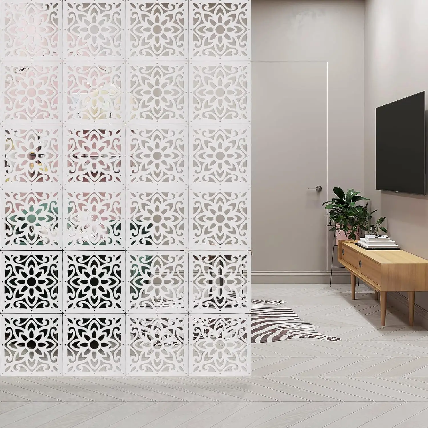 6 Sets Screen Partition Decor Hollowed Hanging Room Divider Hanging Screen Dividers Screen Divider Panels Room Dividers Home Scr