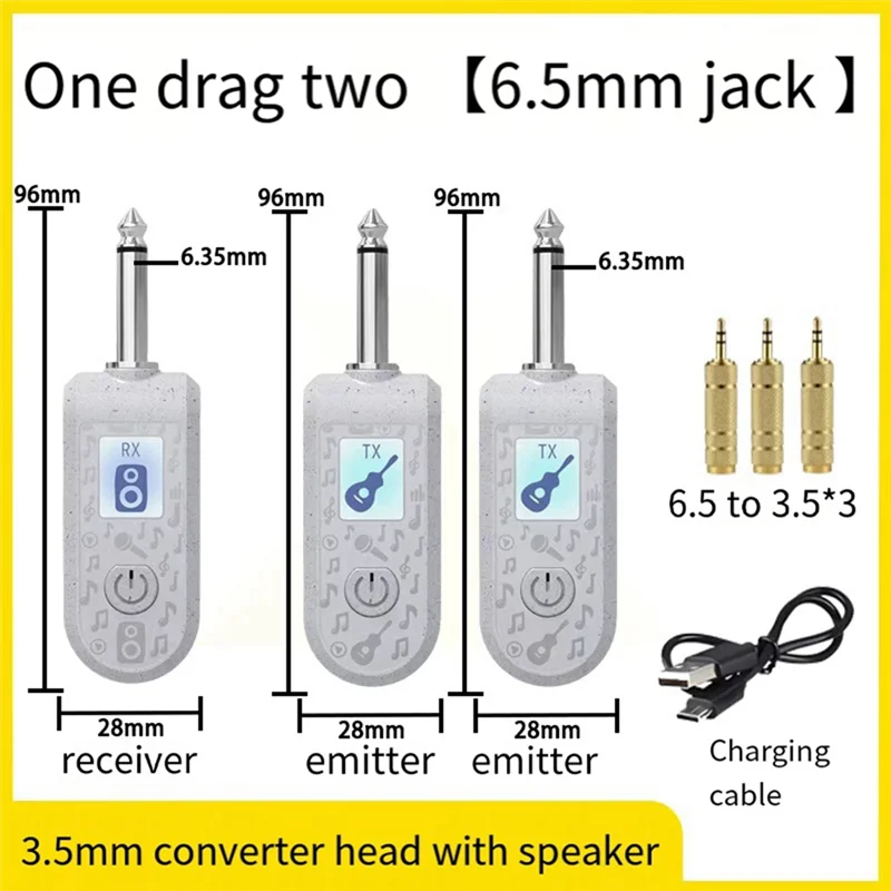 【Must-Haves】2.4G Wireless Instrument Pickup Guitar Transmitter Receiver Plug Play For 6.35Mm Audio Interface Electric Instrument