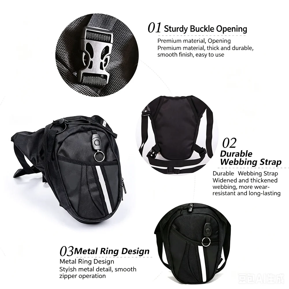 For Vespa GTS 125 300 150 250 310 Super GTV 125 250 300 Motorcycle Drop Leg Bag Oxford Motorcycle Bag Outdoor Casual Waist Bag