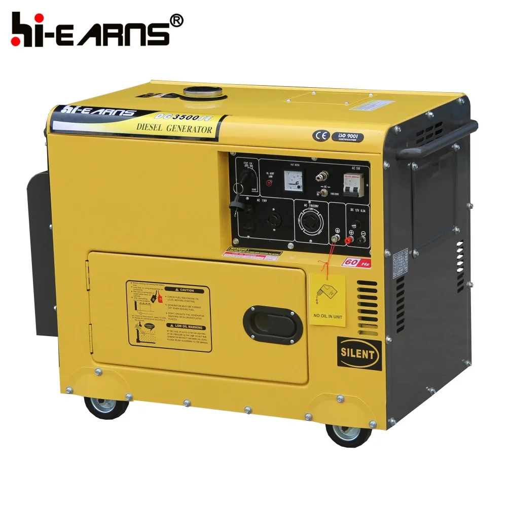 3KW 60HZ 110V 220V  Silent dies el generator