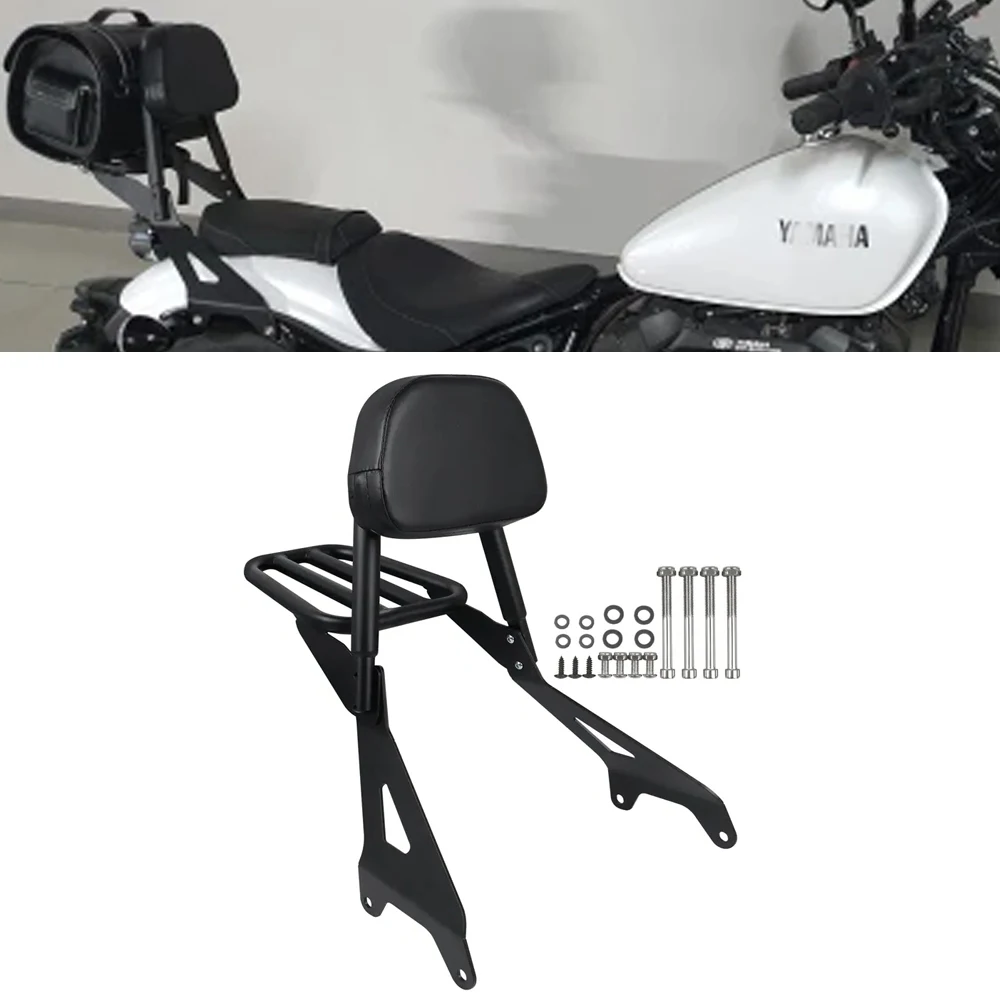 

Detachable Backrest With Luggage Rack Passenger Seat Sissy Bar For YAMAHA Bolt XV950 XVS950 14-20 XV950 XVS950 Bolt R-Spec 14-22