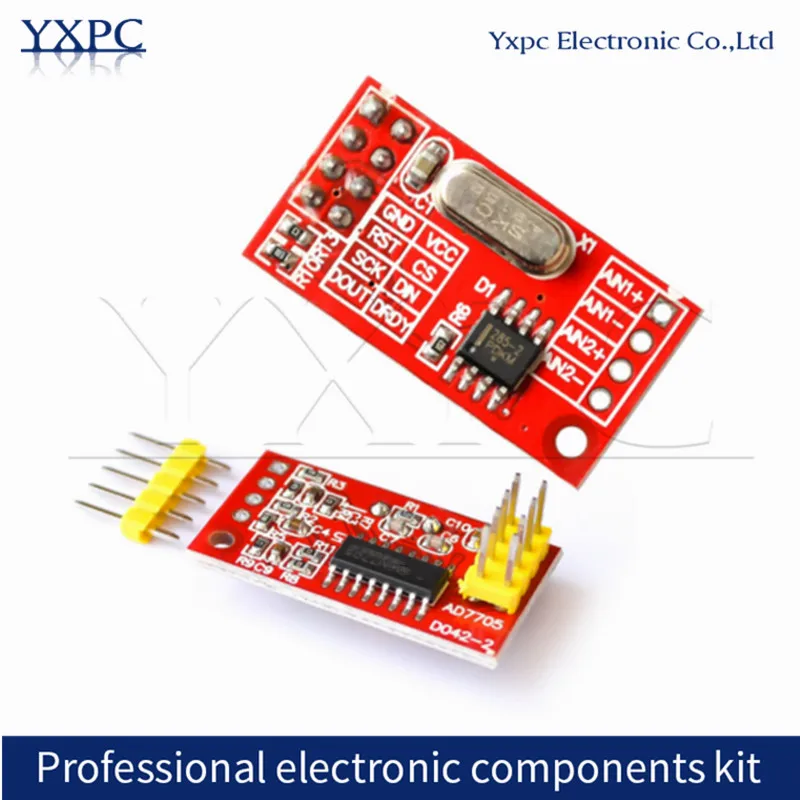 

1pcs AD7705 Dual 16 bit ADC data acquisition module programmable input gain SPI interface TM7705