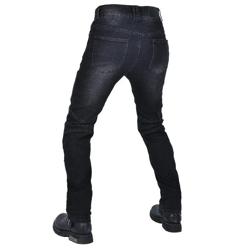 Motorcycle Jeans Retro Casual Biker Pants Stretch Men and Women Anti-Fall Riding Pants