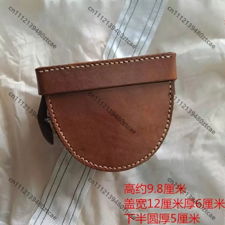 Vintage‑Style Full‑Grain Cowhide Hard Storage Box Retro Leather Case For Small Tools Gadgets Collectible Display Ornament