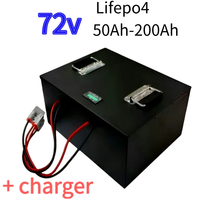 Lifepo4 72V 50Ah 60Ah 70Ah 80Ah 100Ah 150Ah 180Ah 200Ah Lithium Battery for Scooter Motorcycle Tricycle Electric Four-Wheels Car