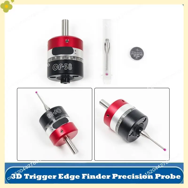 LDHL CNC Anti-Roll 3D Touch Probe Edge Finder To Find The Center Desktop CNC Probe 3D Touch Probe Three-Coordinate CF-38