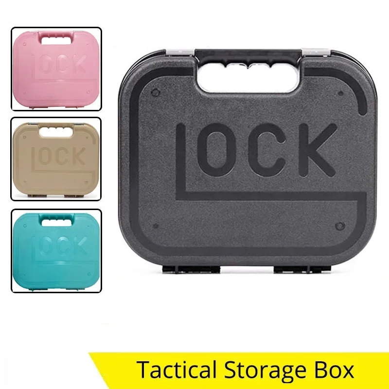 Tactical Gun Box for Glock Pistol Safety Carrying Suitcase Hand Gun Accessories Hunting Tools Safe Storage Portable Hard Case