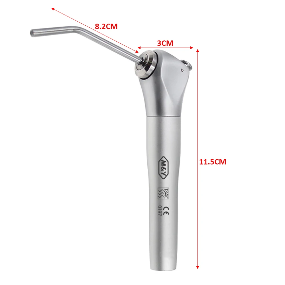 Dental materials Three Way syringe Air Water Spray air Triple 3 Way Syringe Handpiece Oral Syringe Handpiece with 2piece nozzle