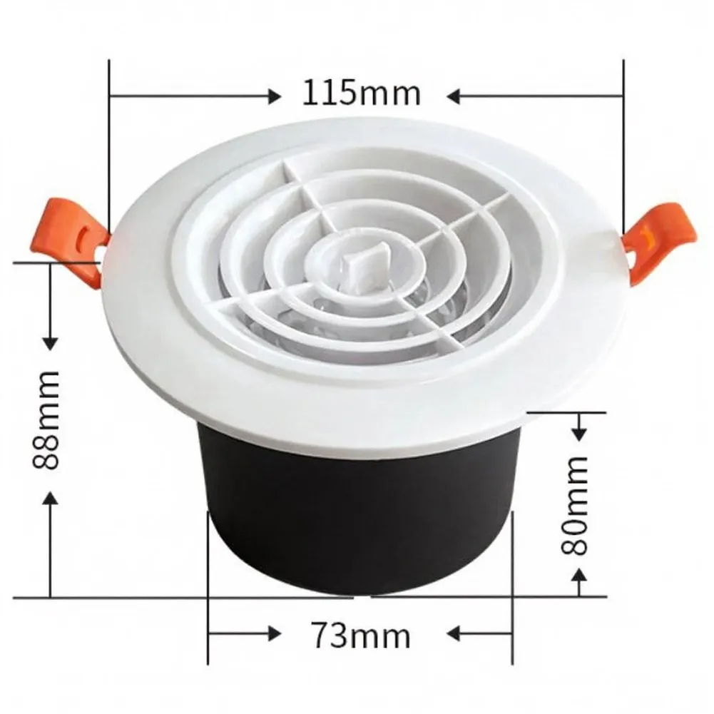 ABS Round Louvered Air Outlet Supporting Continuous Air Exchange in Fresh Air Distribution and Ventilation Setups