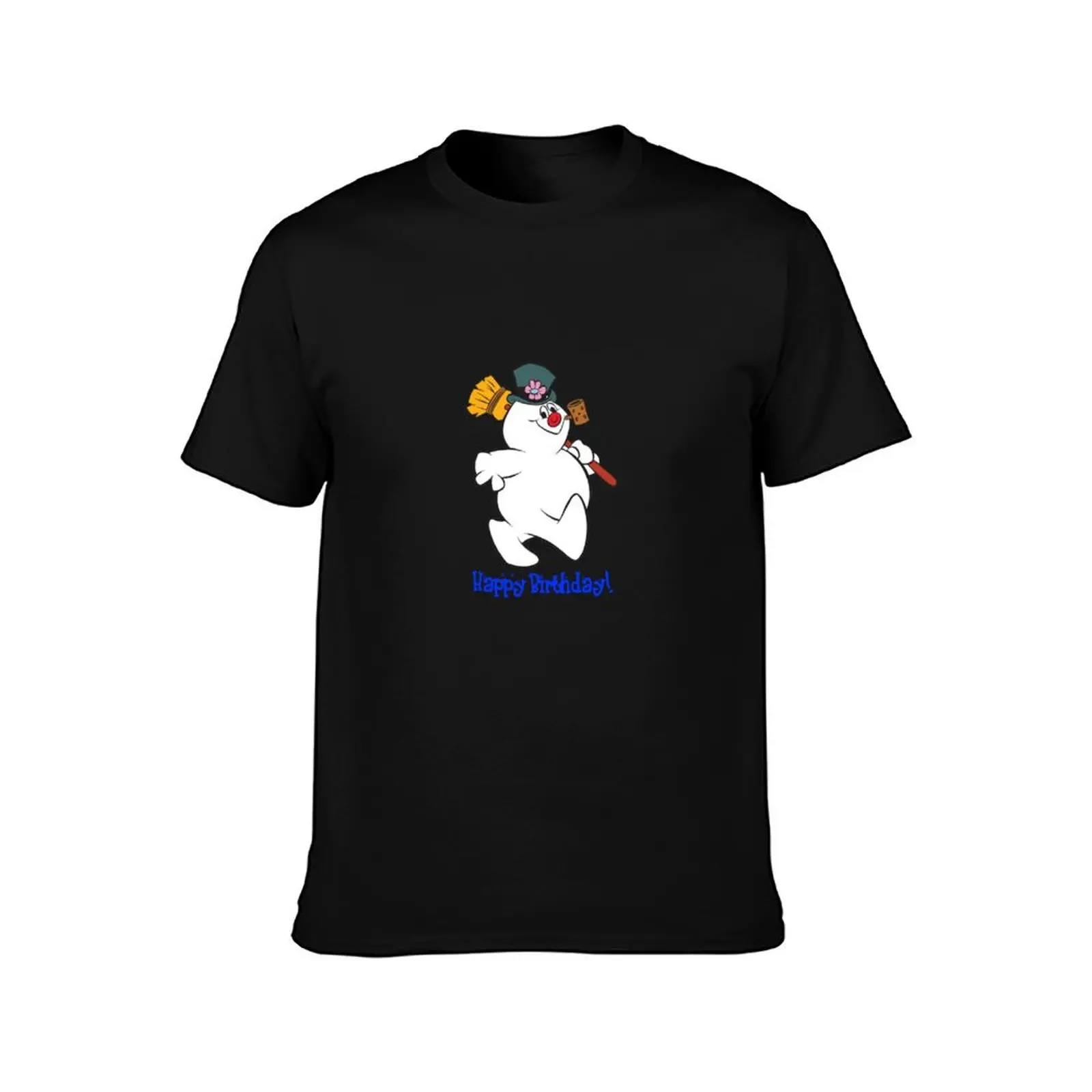 Frosty: Happy Birthday! T-Shirt t shirt for man 100 percent cotton T-Shirt