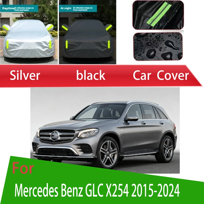 

Для Mercedes Benz GLC X254 2015-2024 наружная защита полный автомобильный чехол снежный чехол солнцезащитный козырек водостойкий пылезащитный внешний автомобиль